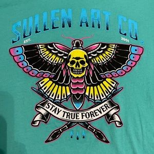 Sullen Angels size Large Butterfly w/ Skull T